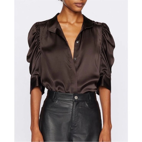 NWT Frame Silk Blouse XL - Picture 1 of 6